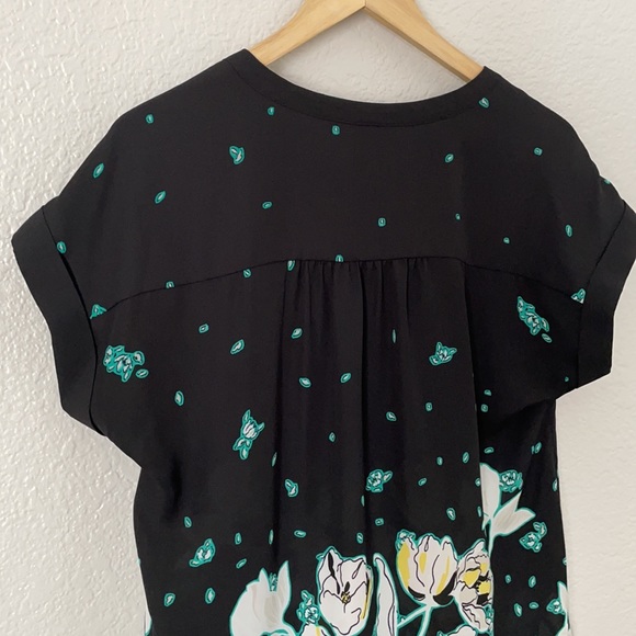 APT 9 Floral Blouse | Black | Small - Picture 8 of 9